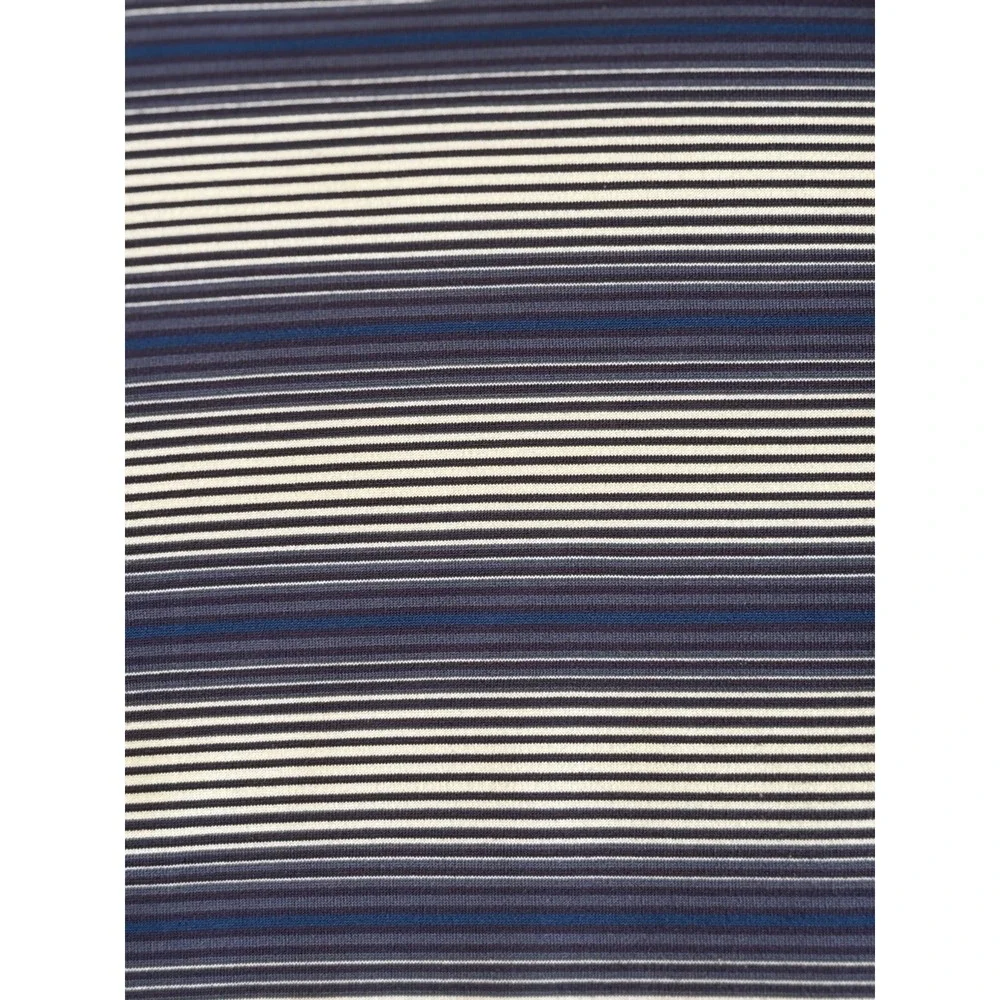 NIKE Dri-Fit UV Protection Men's M Short Sleeve Golf‎ Polo Purple White Stripes